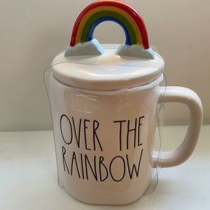 Rae Dunn Over the rainbow mug